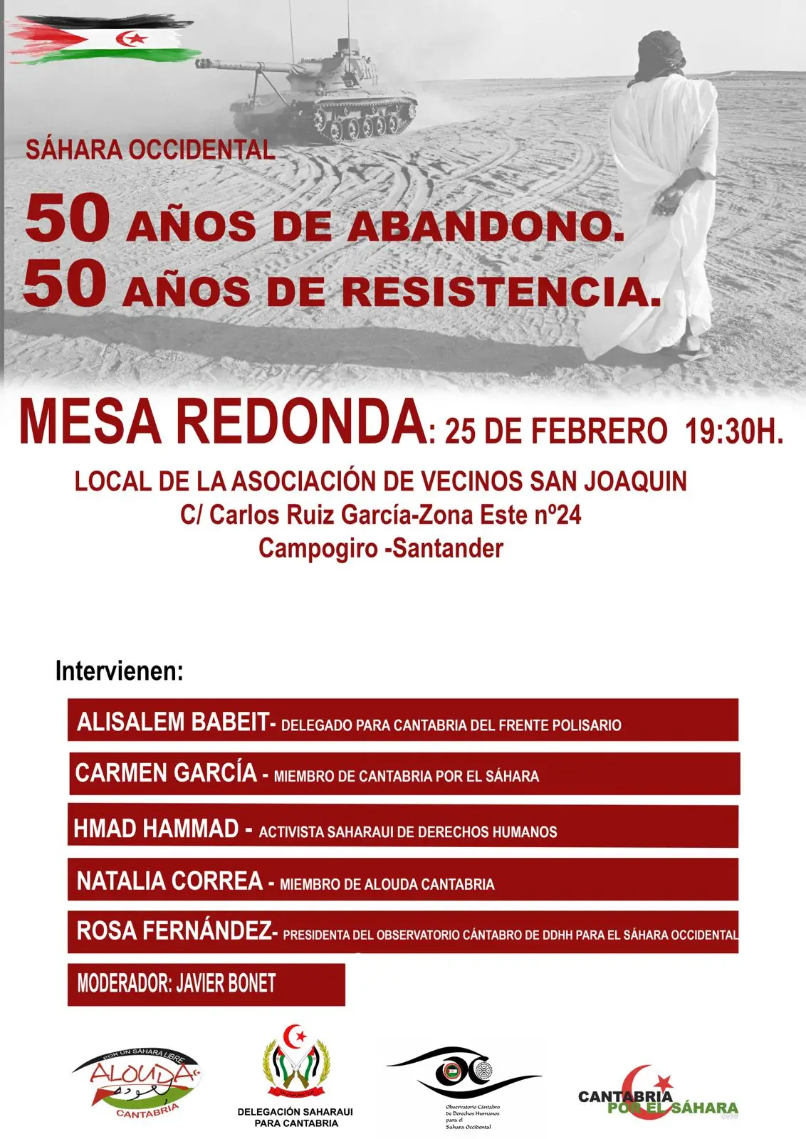 Miniatura de Mesa redonda: Sáhara Occidental – 50 años de abandono, 50 años de resistencia